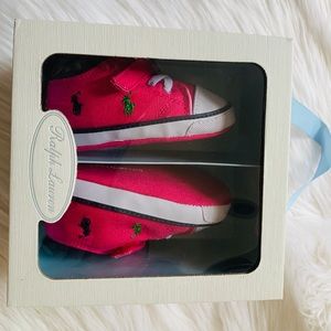 Ralph Lauren baby girl shoes. Size 4. 9-12months